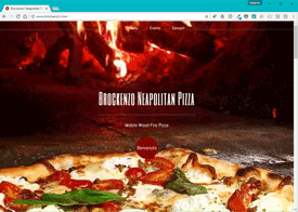 Brockenzo Neapolitan Pizza Website Design